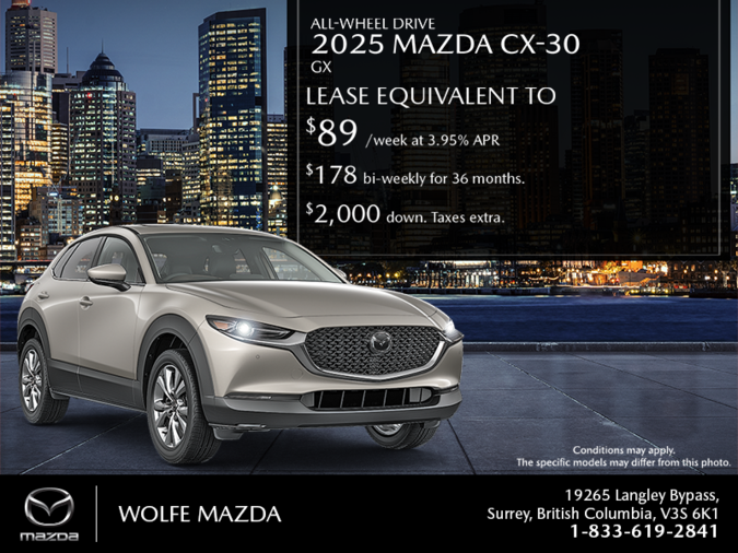 Wolfe Mazda - Get the 2025 Mazda CX-30