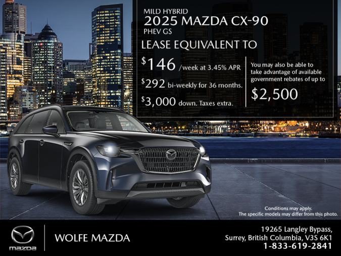 Wolfe Mazda - Get the 2025 Mazda CX-90 PHEV