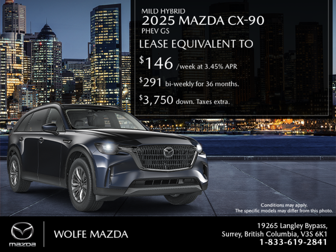 Wolfe Mazda - Get the 2025 Mazda CX-90 PHEV