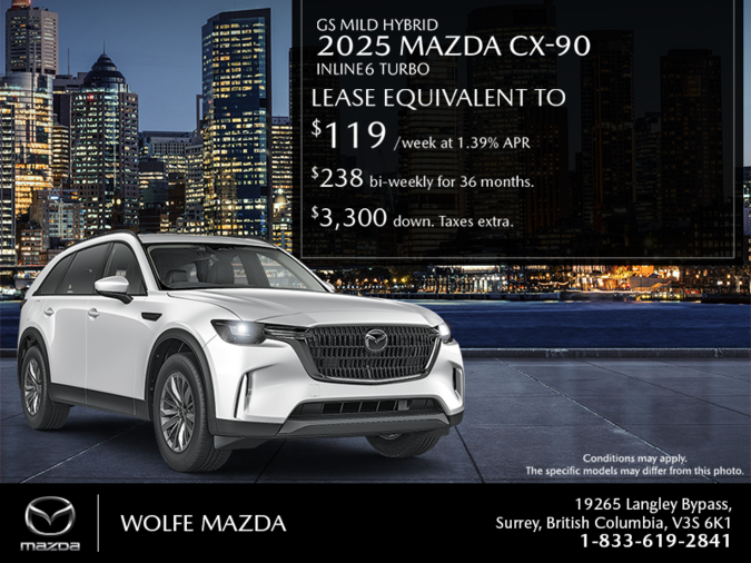 Wolfe Mazda - Get the 2025 Mazda CX-90 MHEV