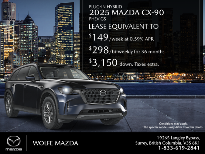 Wolfe Mazda - Get the 2025 Mazda CX-90 PHEV