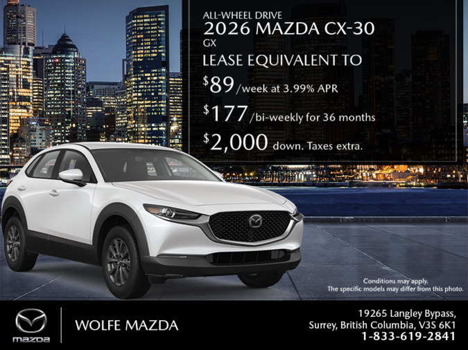 Wolfe Mazda - Get the 2026 Mazda CX-30