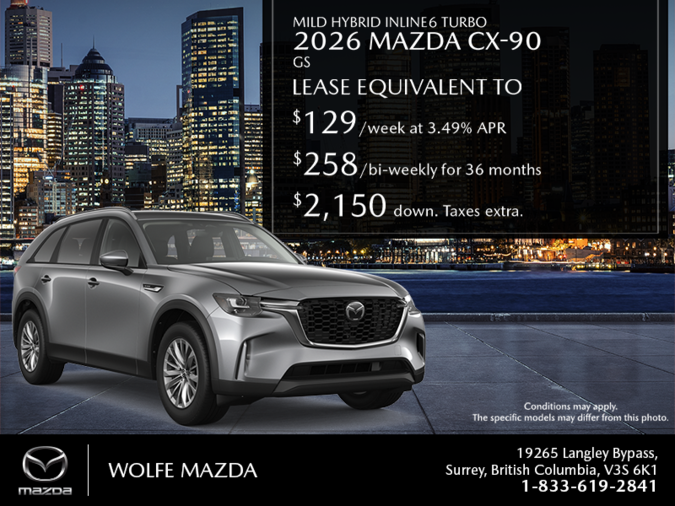Wolfe Mazda - Get the 2026 Mazda CX-90 Mild Hybrid