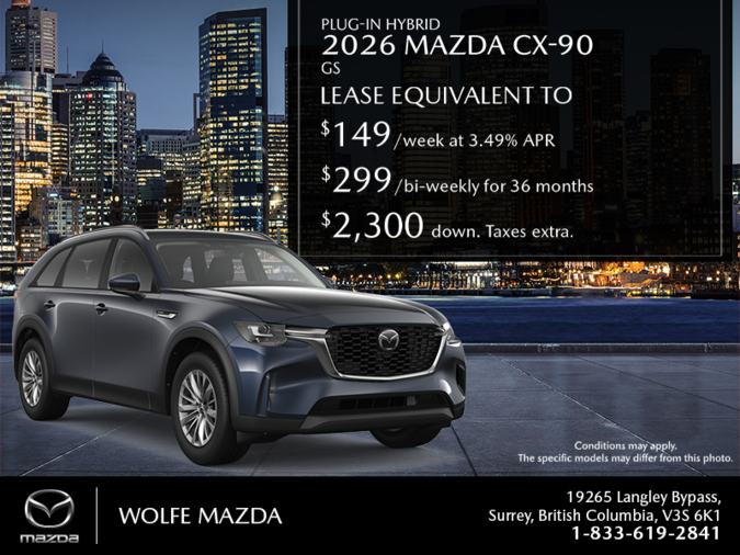 Wolfe Mazda - Get the 2026 Mazda CX-90 Plug-In Hybrid