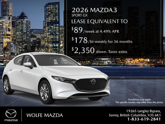Wolfe Mazda - Get the 2026 Mazda3 Sport