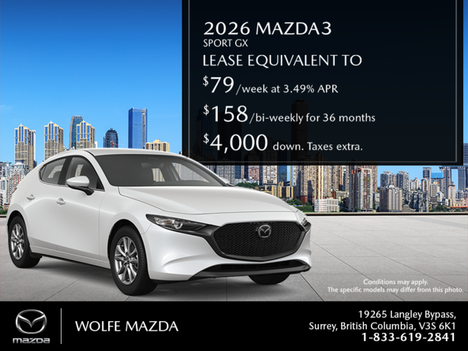 Wolfe Mazda - 2026 Mazda3 Sport