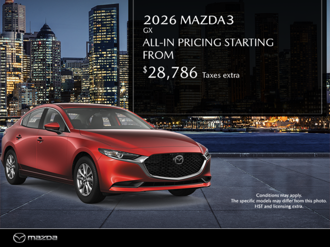 Yorkdale Dufferin Mazda - Get the 2026 Mazda3