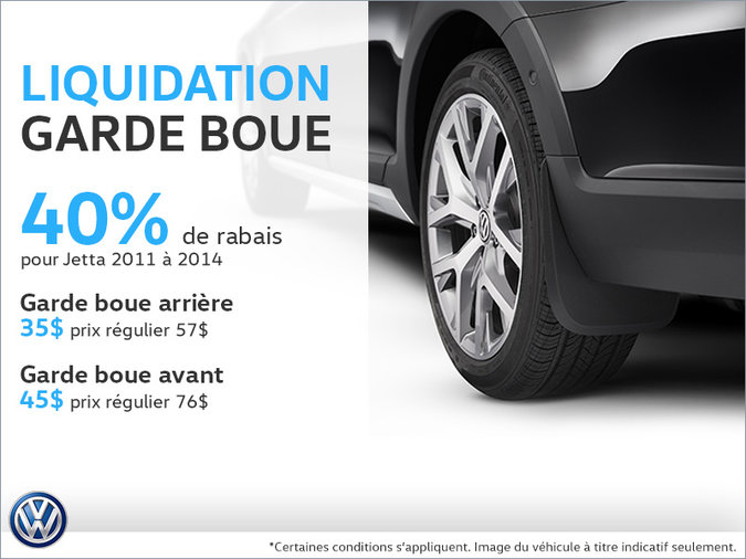 Garde-boues en liquidation