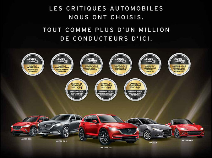 La gamme de véhicule la plus primée au Québec