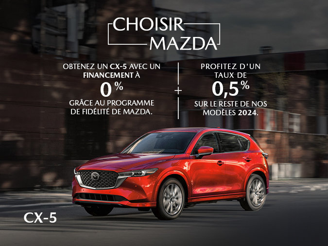 Mazda Gabriel Anjou - Mazda CX-5 2024 Choisissez la fiabilité