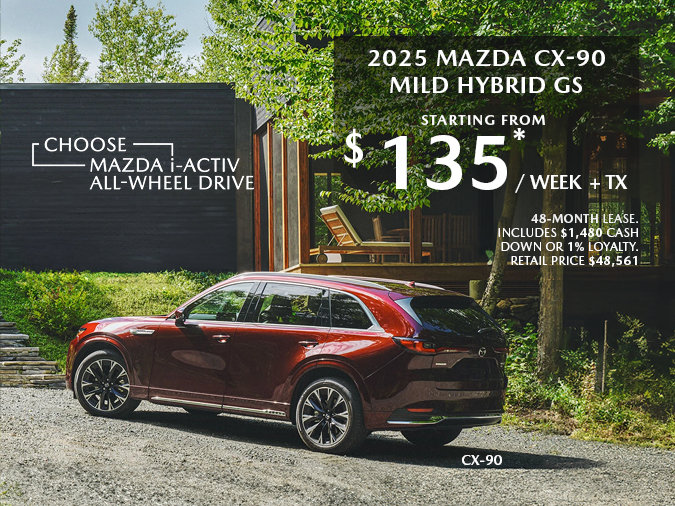 Mazda Gabriel Plateau - 2025 MAZDA CX-90 MILD HYBRID GS – PROMOTION IN MONTREAL