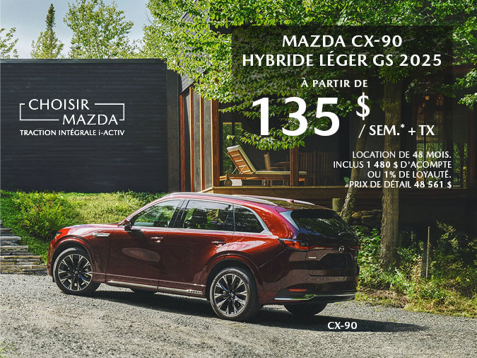 Mazda Gabriel Plateau - MAZDA CX-90 HYBRIDE LÉGER GS 2025