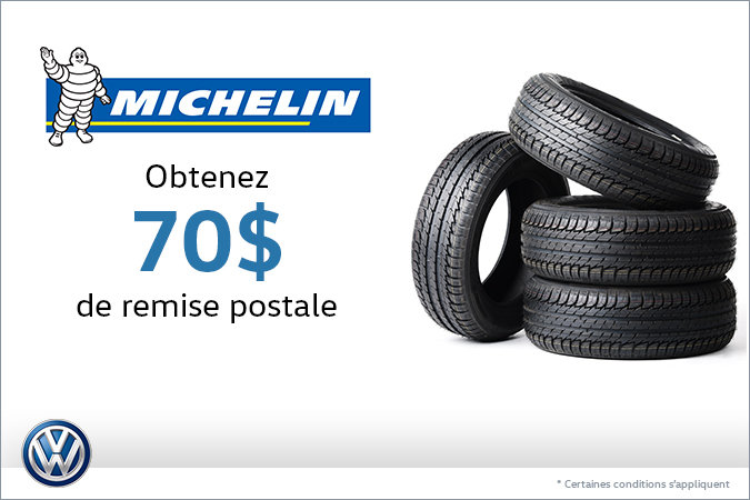 Offre sur les pneus Michelin