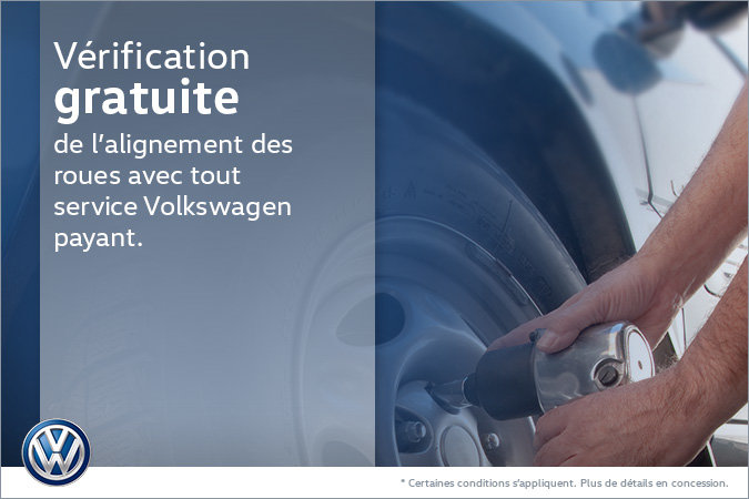 Vérification gratuite de l'alignement des roues