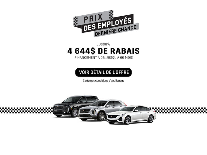 Prix des employés Cadillac