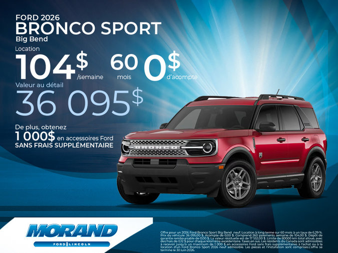 Ford Bronco Sport 2026