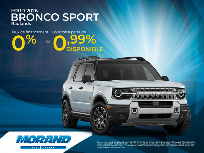 Ford Bronc Sport 2026