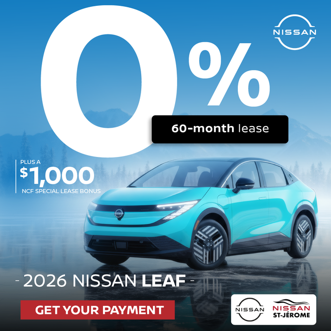 Get the 2026 Nissan LEAF Today!