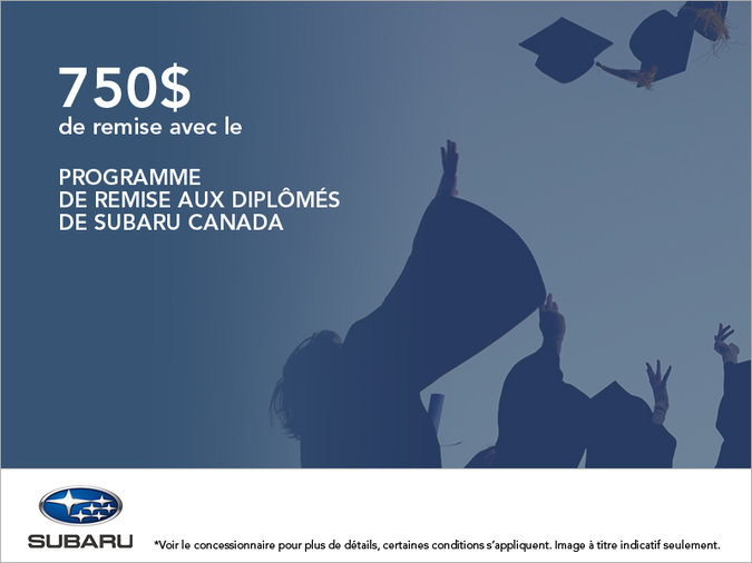 Programme de remise aux diplômés de Subaru Canada