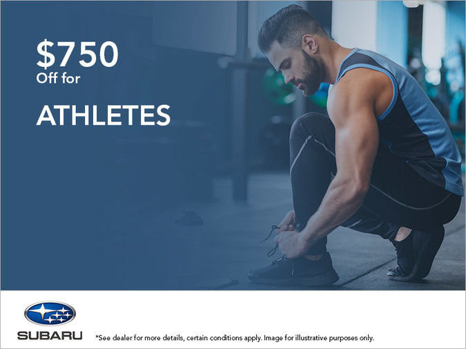 $750 Off for Athletes
