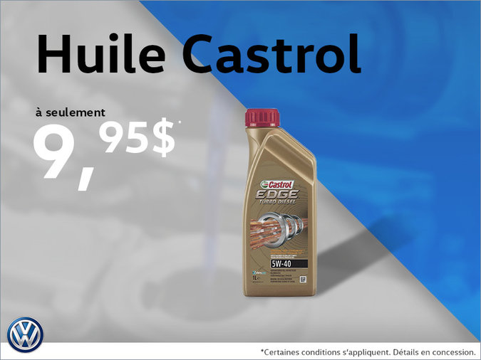 L'huile Castrol en rabais!