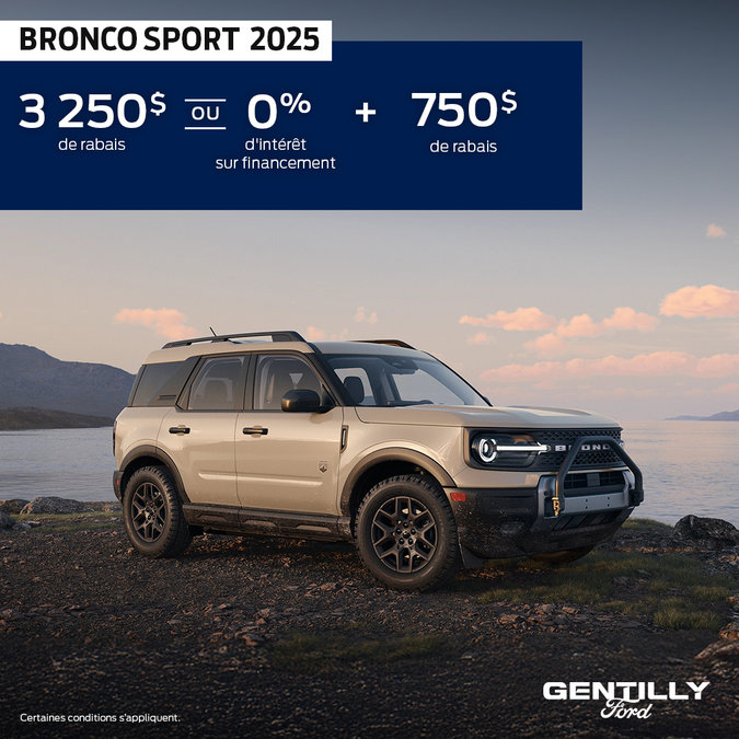 Bronco Sport 2025 Promotion Novembre