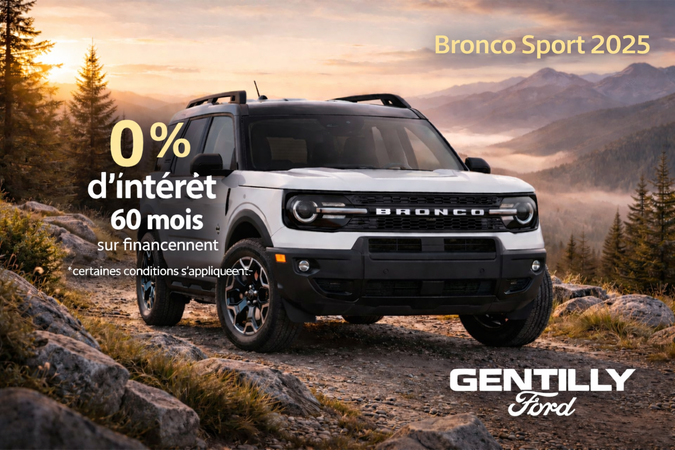 Promotion Janvier- Bronco Sport 2025