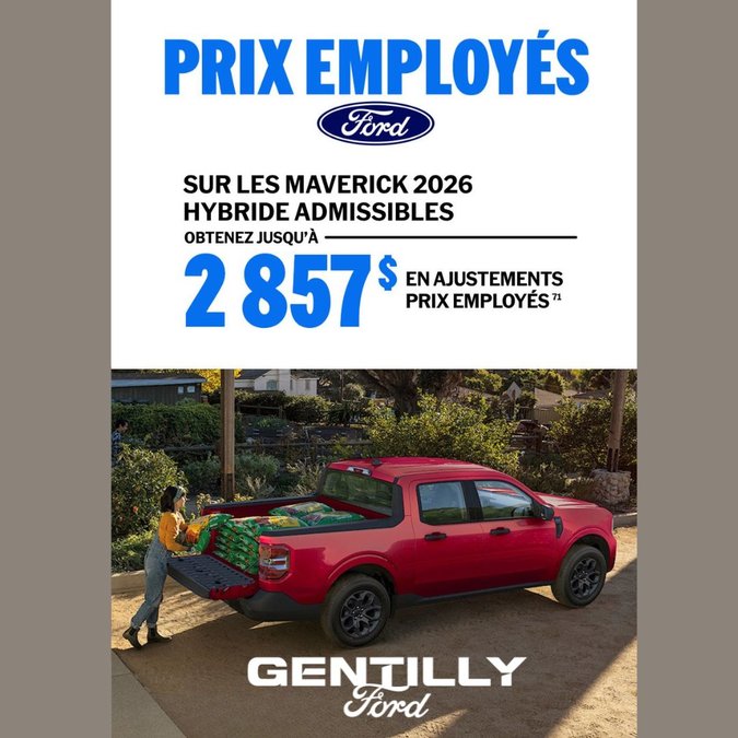 Ford Maverick Hybride 2026- Août
