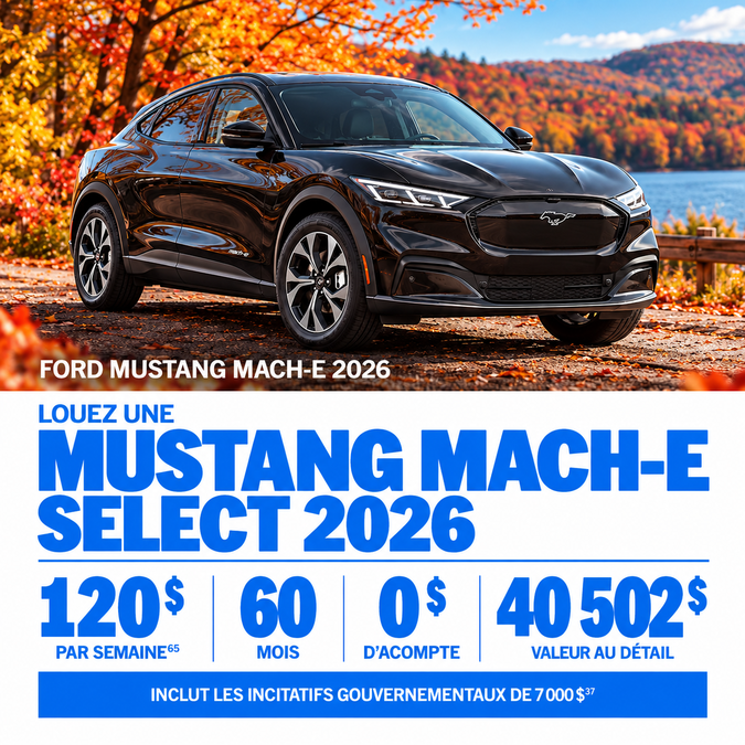 Mach-E 2026 - Offre octobre 2026