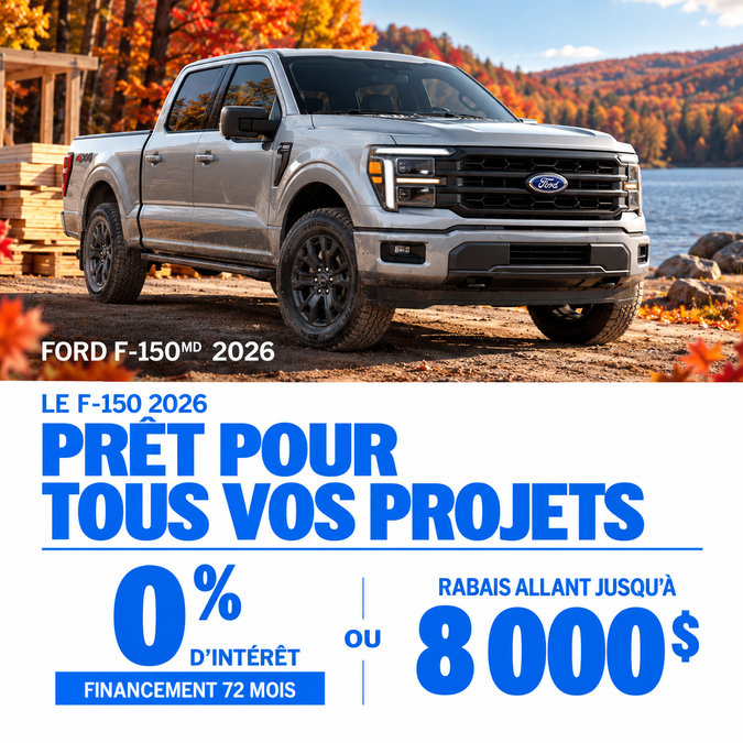 Ford F-150 2026-offre octobre