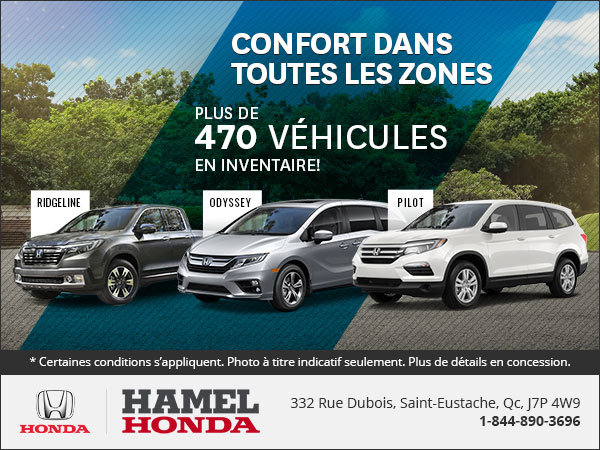 Confort dans toutes les zones