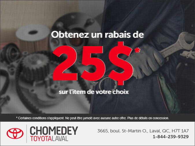 Rabais de 25$