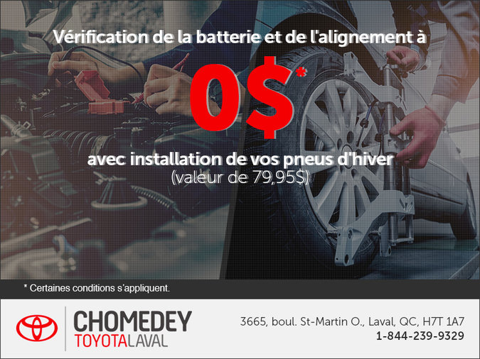 Vérification de la batterie et de l'alignement