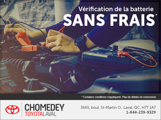 Vérification de la batterie