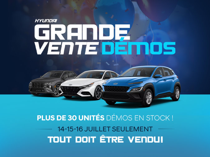 Grande vente de démonstrateurs
