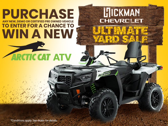 Ultimate Yard Sale: Arctic Cat ATV Giveaway