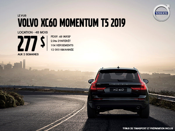 Rabais Volvo XC60 - Août 2019