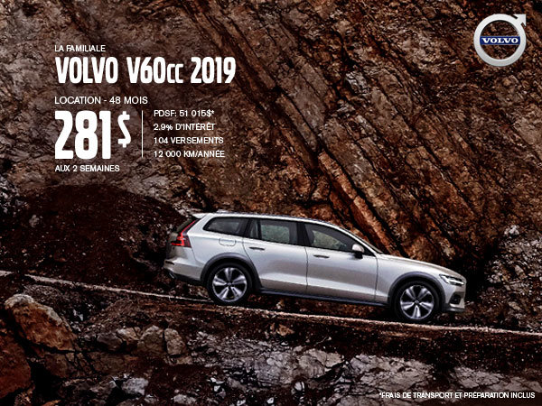 Rabais Volvo V60 Cross Country - Juillet 2019