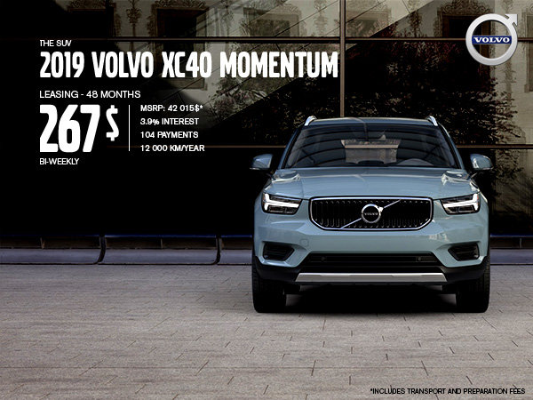 Rabais Volvo XC40 - Mai 2019