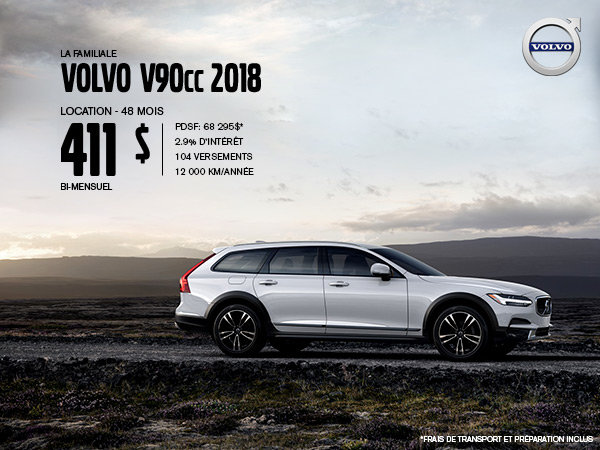 Rabais Volvo V90 Cross Country - Juillet 2019