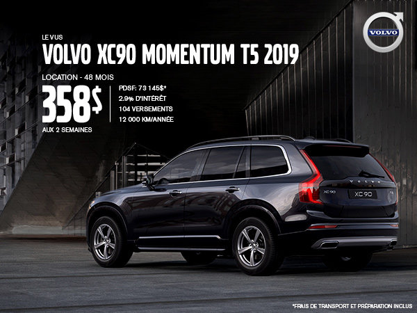 Rabais Volvo XC90 - Juillet 2019