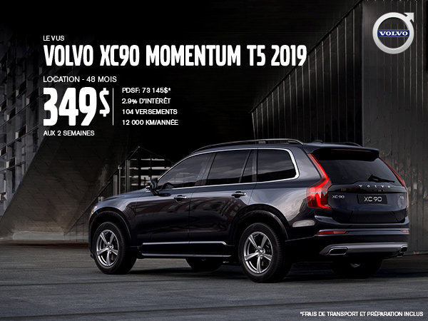 Rabais Volvo XC90 - Août 2019