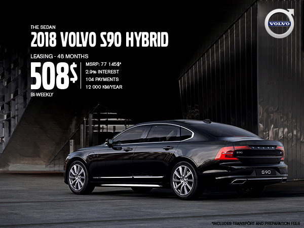 Volvo S90 hybrid promotion - July 2019