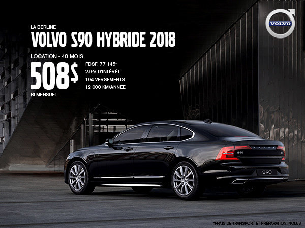 Rabais Volvo S90 hybride - Mai 2019
