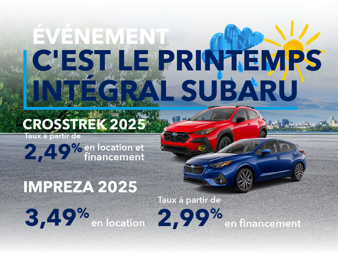 L'événement Printemps Intégral Subaru