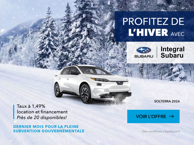 La toute nouvelle Solterra 2026 - 100% électrique