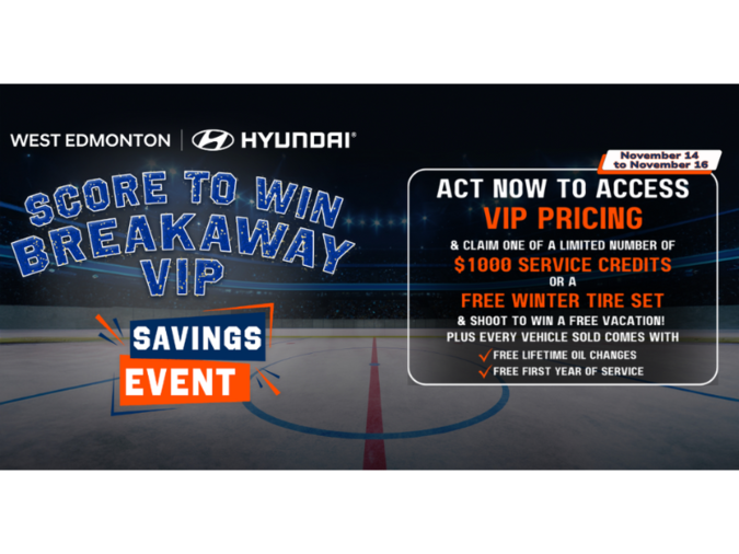 Score to Win with West Edmonton Hyundai!