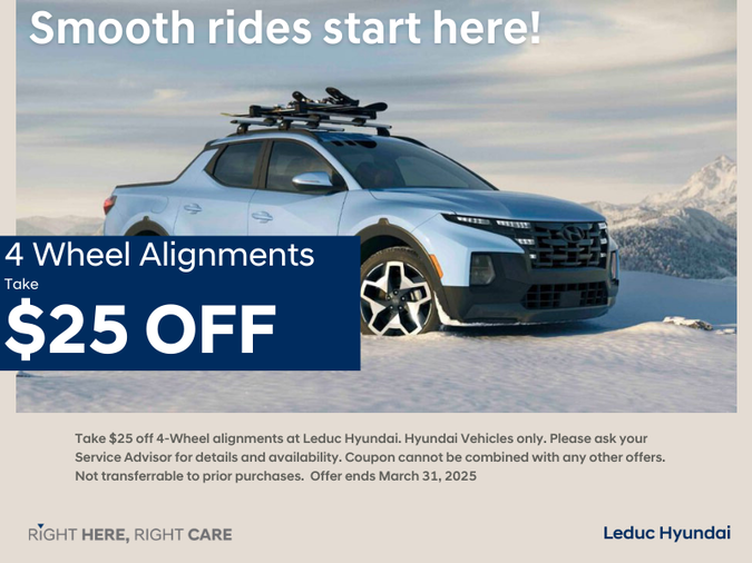 $25 Off 4-Wheel Alignments!