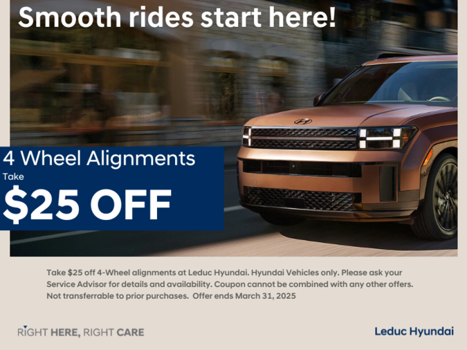 $25 Off 4-Wheel Alignments!
