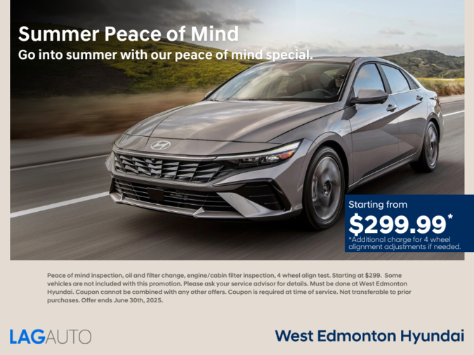 Peace of Mind Summer Service Special